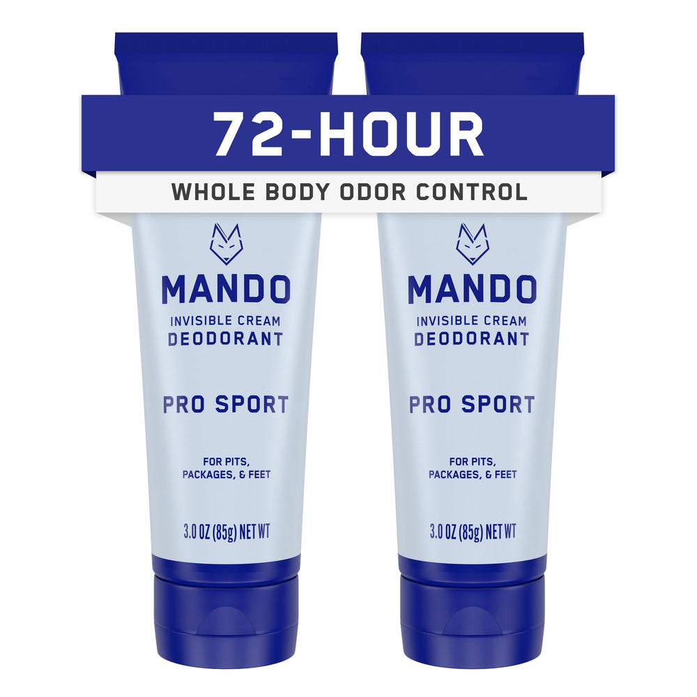 Mando Pro Sport Desodorante Invisible, bote compacto para aplicación diaria.