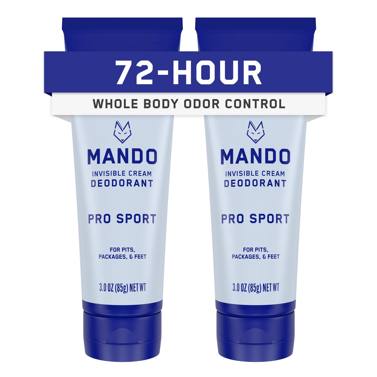 Mando Pro Sport Desodorante Invisible, bote compacto para aplicación diaria.