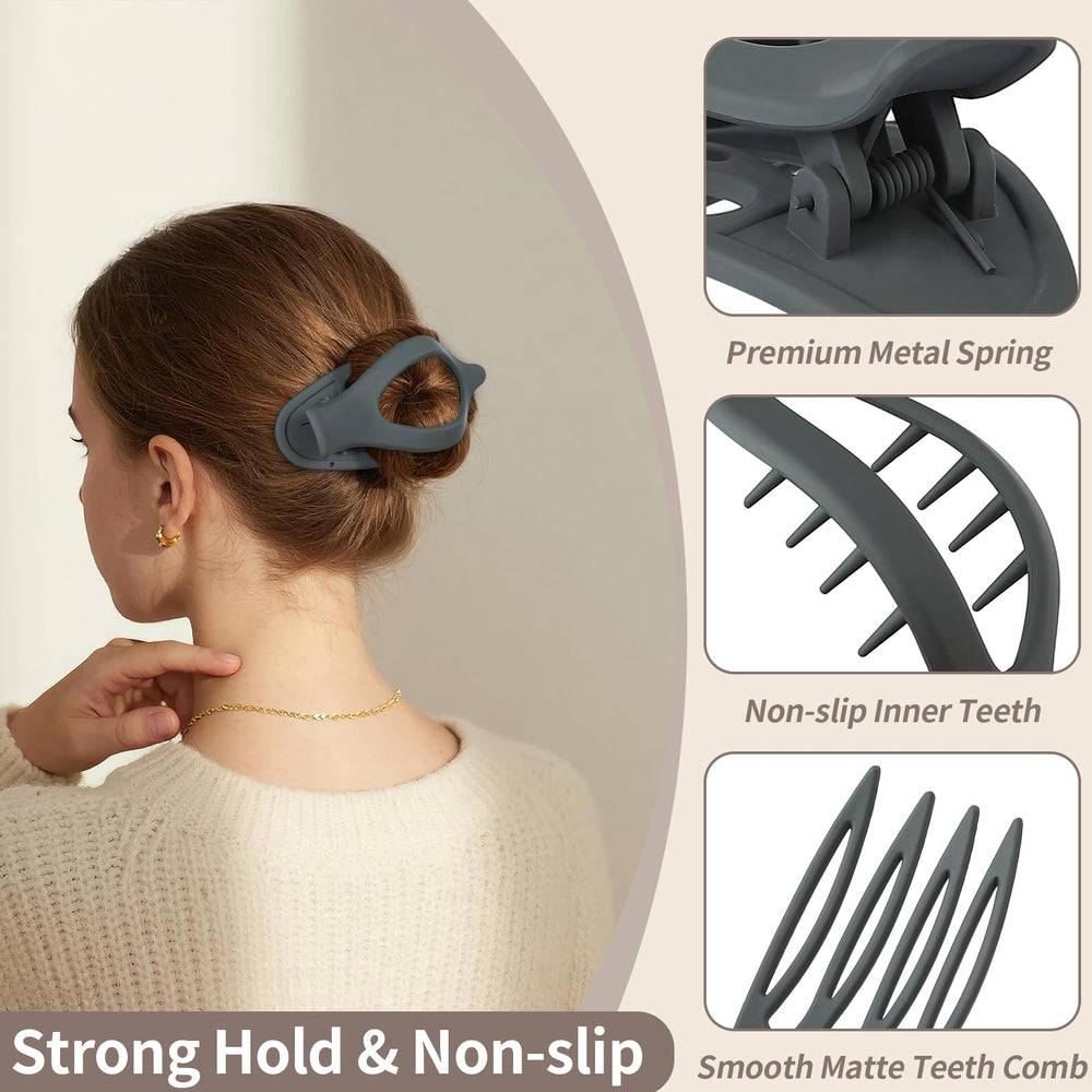 Pinza plana Mandydov para cabello fino, sujeción firme sin esfuerzo.