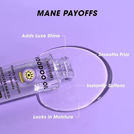 MANE CLUB Voodoo Aceite sin sulfatos, parabenos ni gluten para cabello limpio.