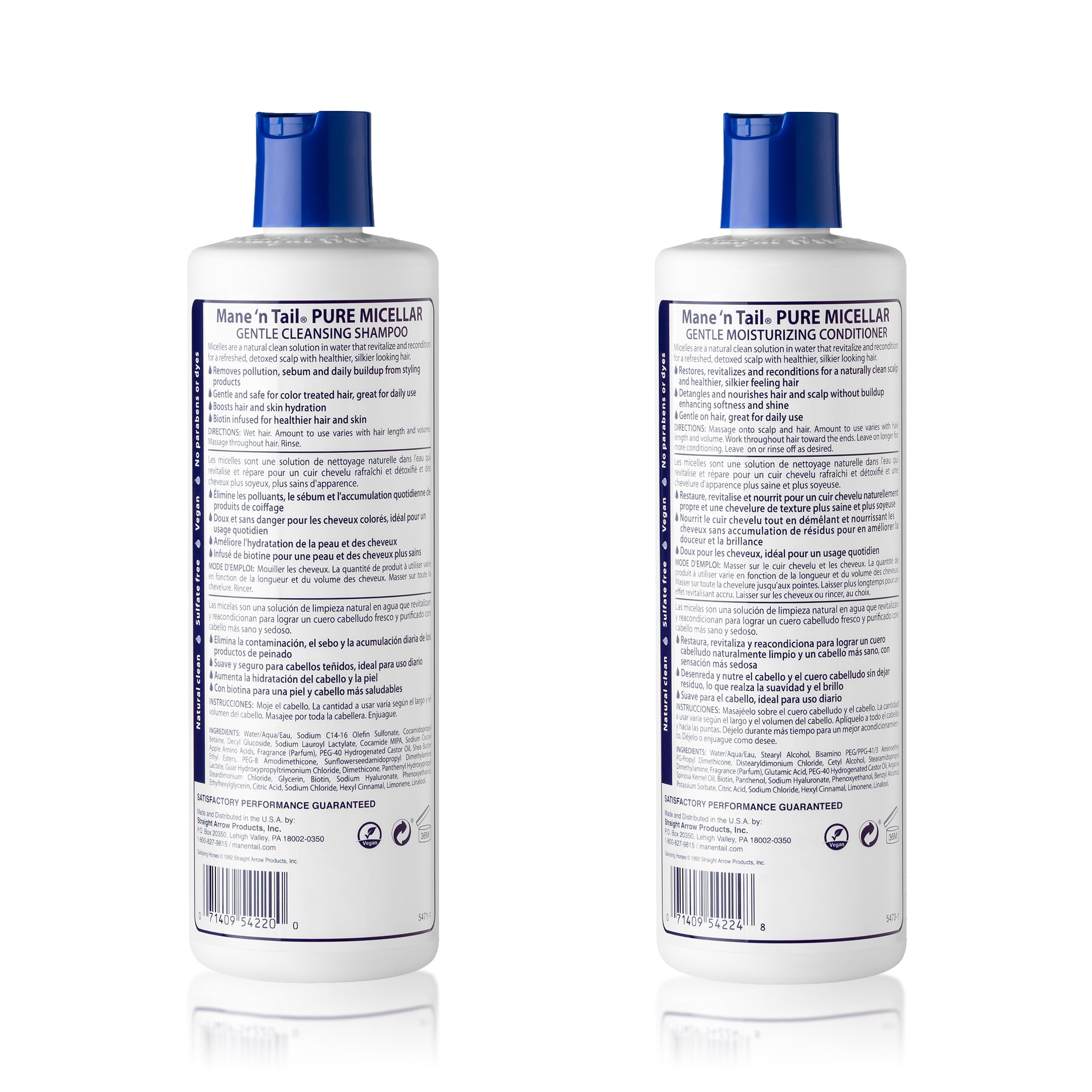 Mane 'n Tail Acondicionador Micelar, botella visible, desenreda sin esfuerzo.