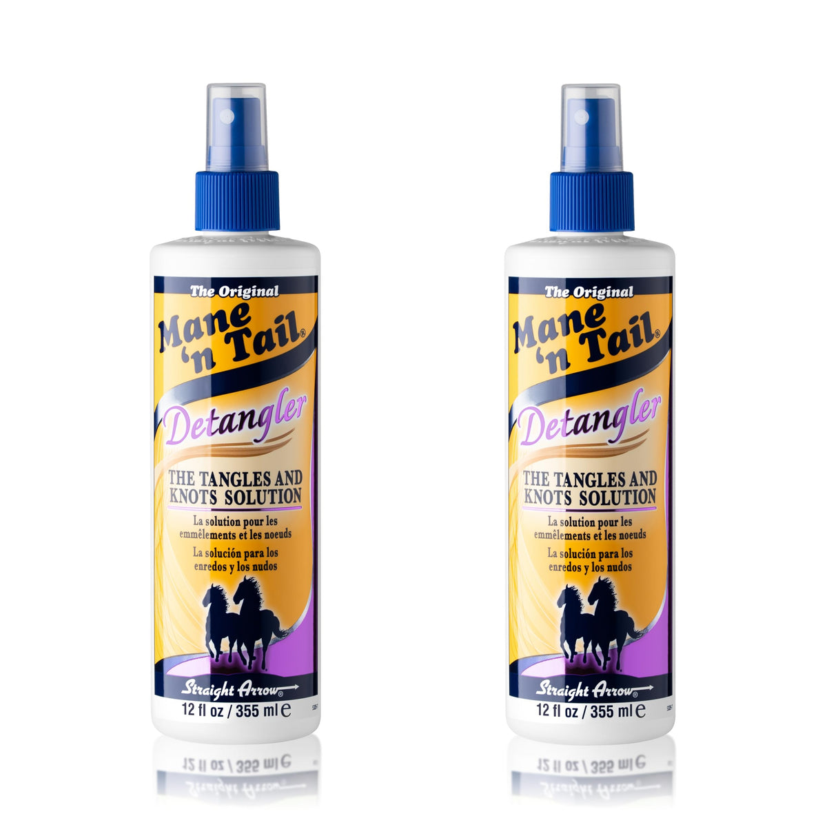 Mane 'n Tail Desenredante en dos paquetes con Flor de Manzana para cabello suave