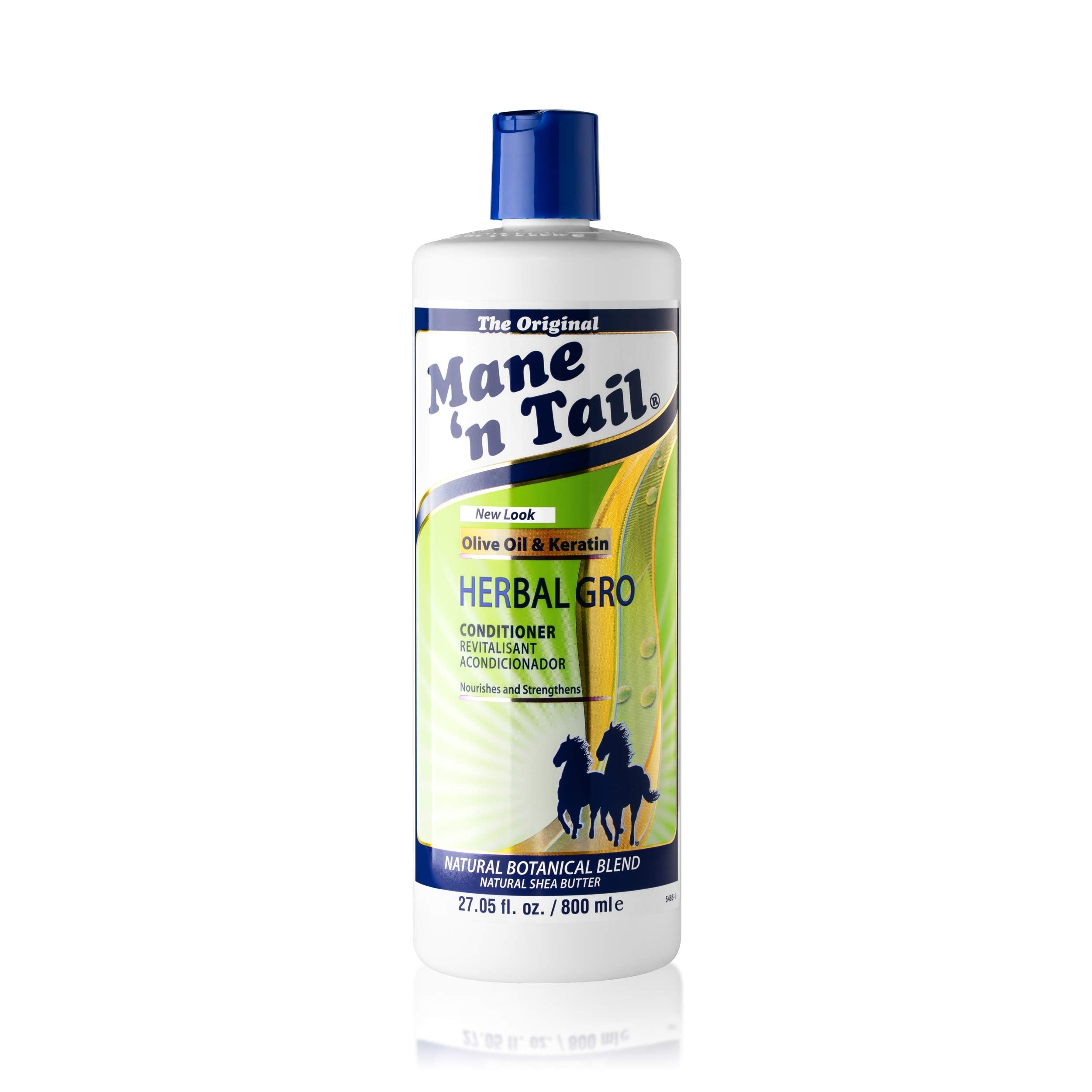 Mane 'n Tail Herbal-Gro Cabello con acabado suave y fortalecimiento con proteína.