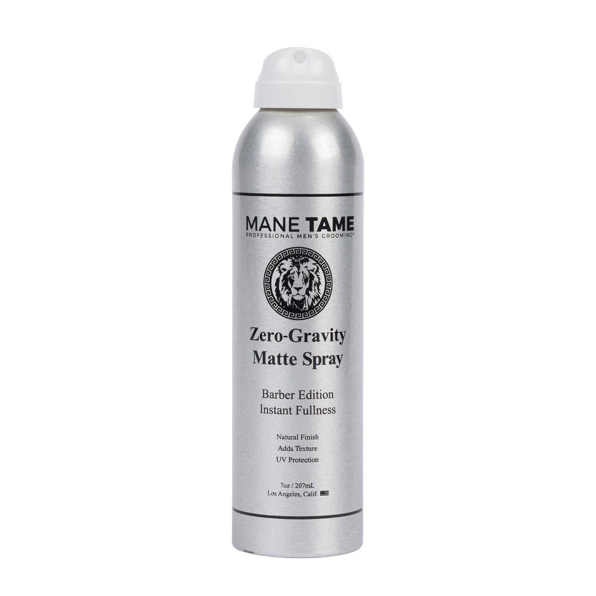 MANE TAME aerosol Cero-Gravedad en botella aporta volumen inmediato sin residuos pegajosos.