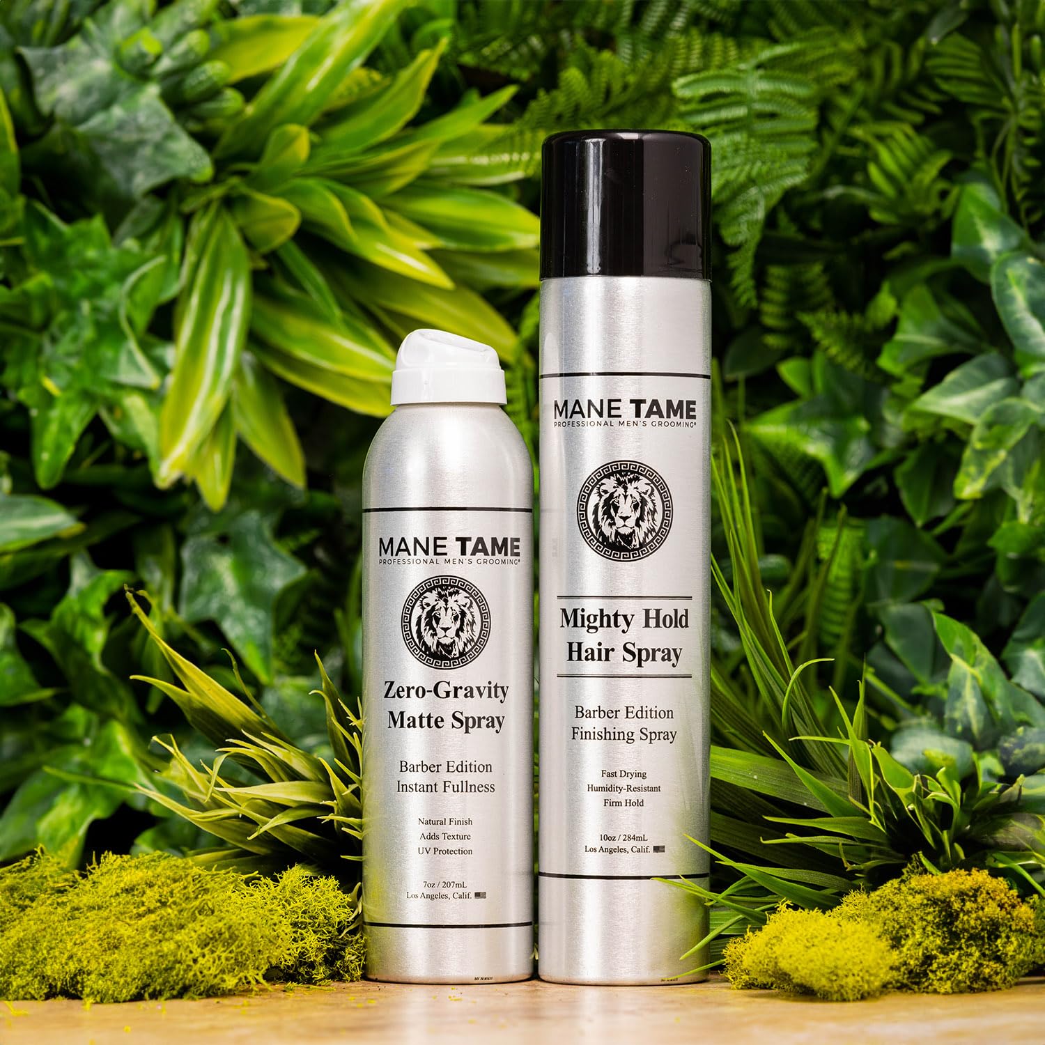 MANE TAME aerosol Cero-Gravedad fórmula ligera da cuerpo sin pesadez.