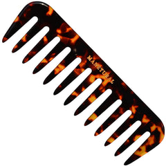MANETURAL S1 peine dientes anchos frente tortuga, desenreda sin tirar el cabello.