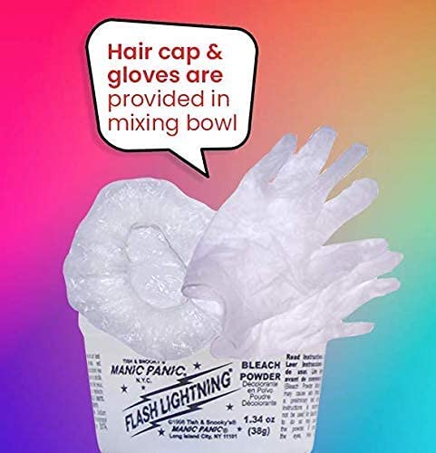 MANIC PANIC Cap-plástico incluido para cubrir el cabello durante la decoloración