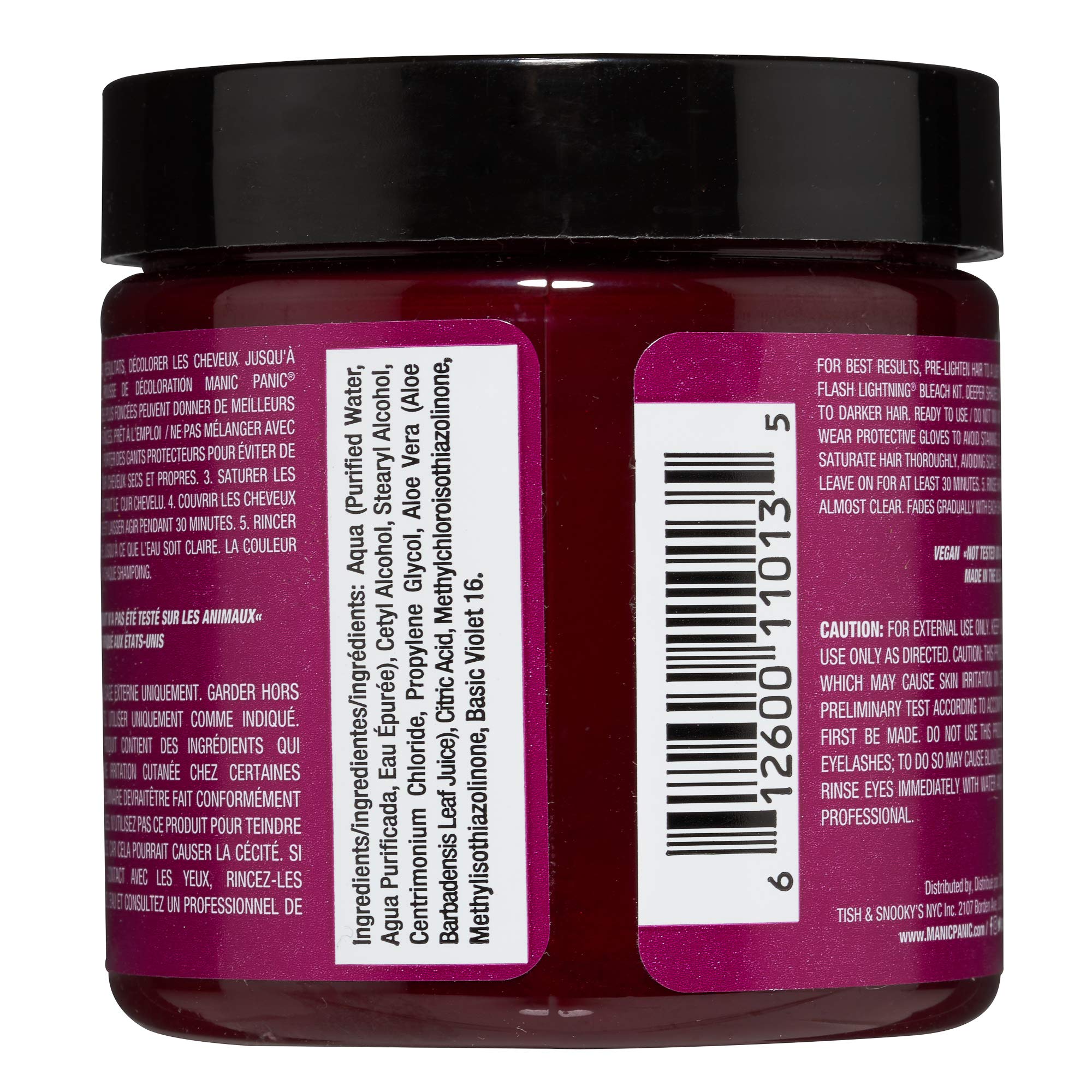 MANIC PANIC Fucsia Shock muestra de color para apreciar el tono
