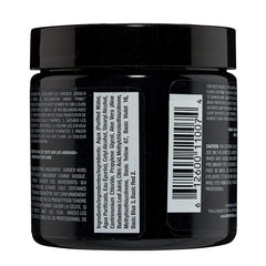 MANIC PANIC Classic Raven color swatch shows rich, cool-toned black in a single look