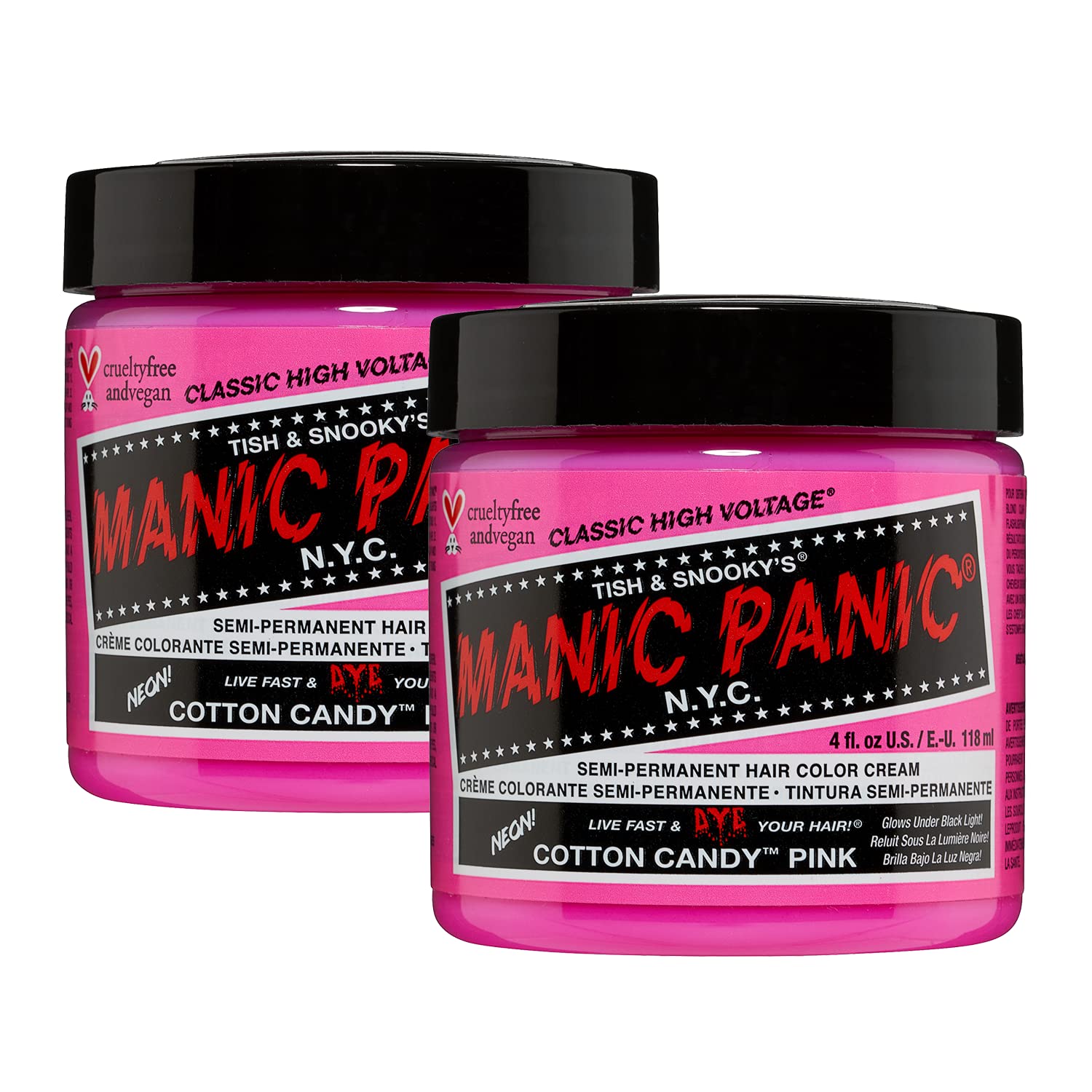 MANIC PANIC Cotton Candy Pink: empaque para teñido en casa