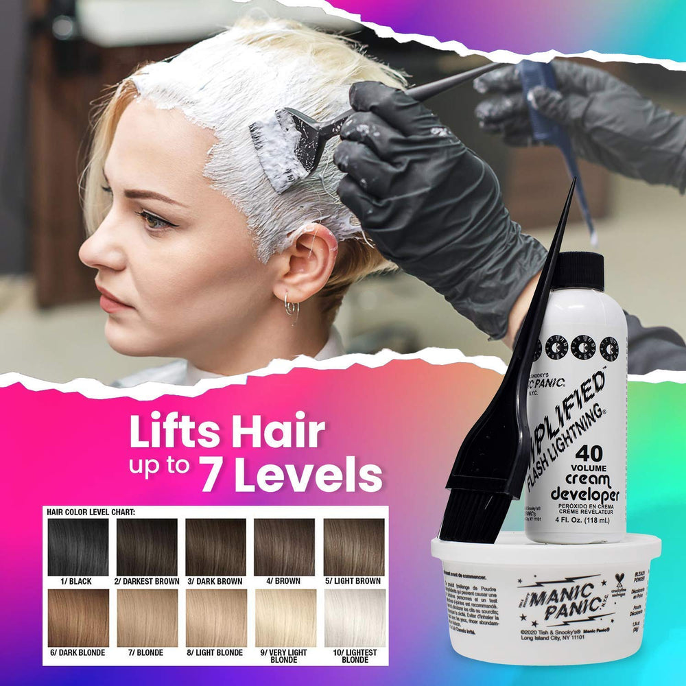 MANIC PANIC Flash Lightning taza de mezcla plástica, facilita la preparación precisa.