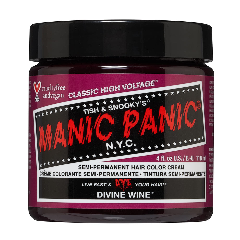 MANIC PANIC Divine Wine, botella lista para teñir con color vibrante y duradero