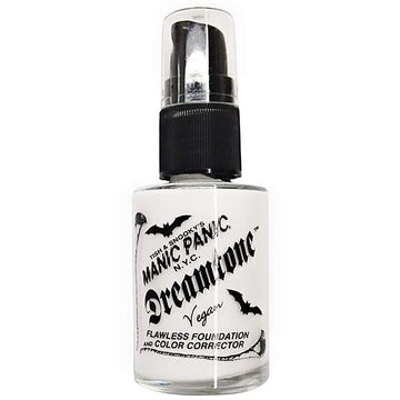 MANIC PANIC Dreamtone White Foundation: botella, base blanca vegana para looks góticos y cosplay