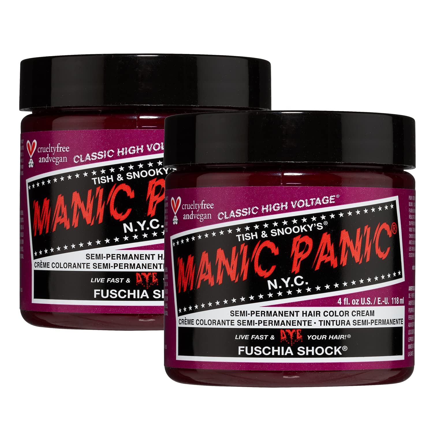 MANIC PANIC Fuschia Shock frasco: color intenso y duradero para transformar el look