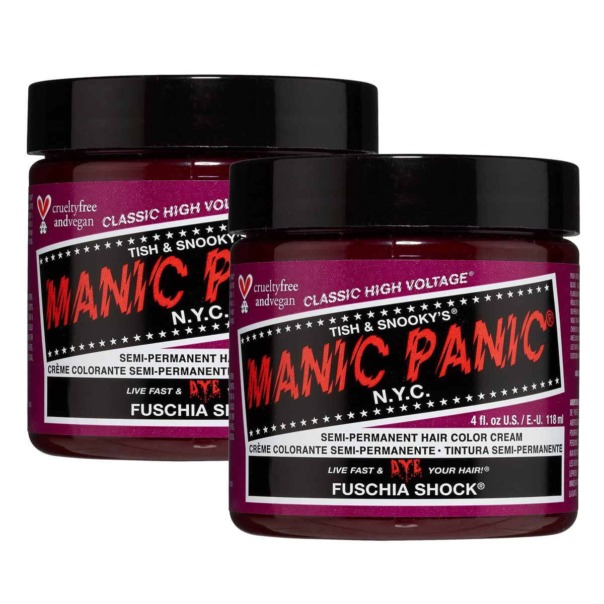 MANIC PANIC Fuschia Shock frasco: color intenso y duradero para transformar el look