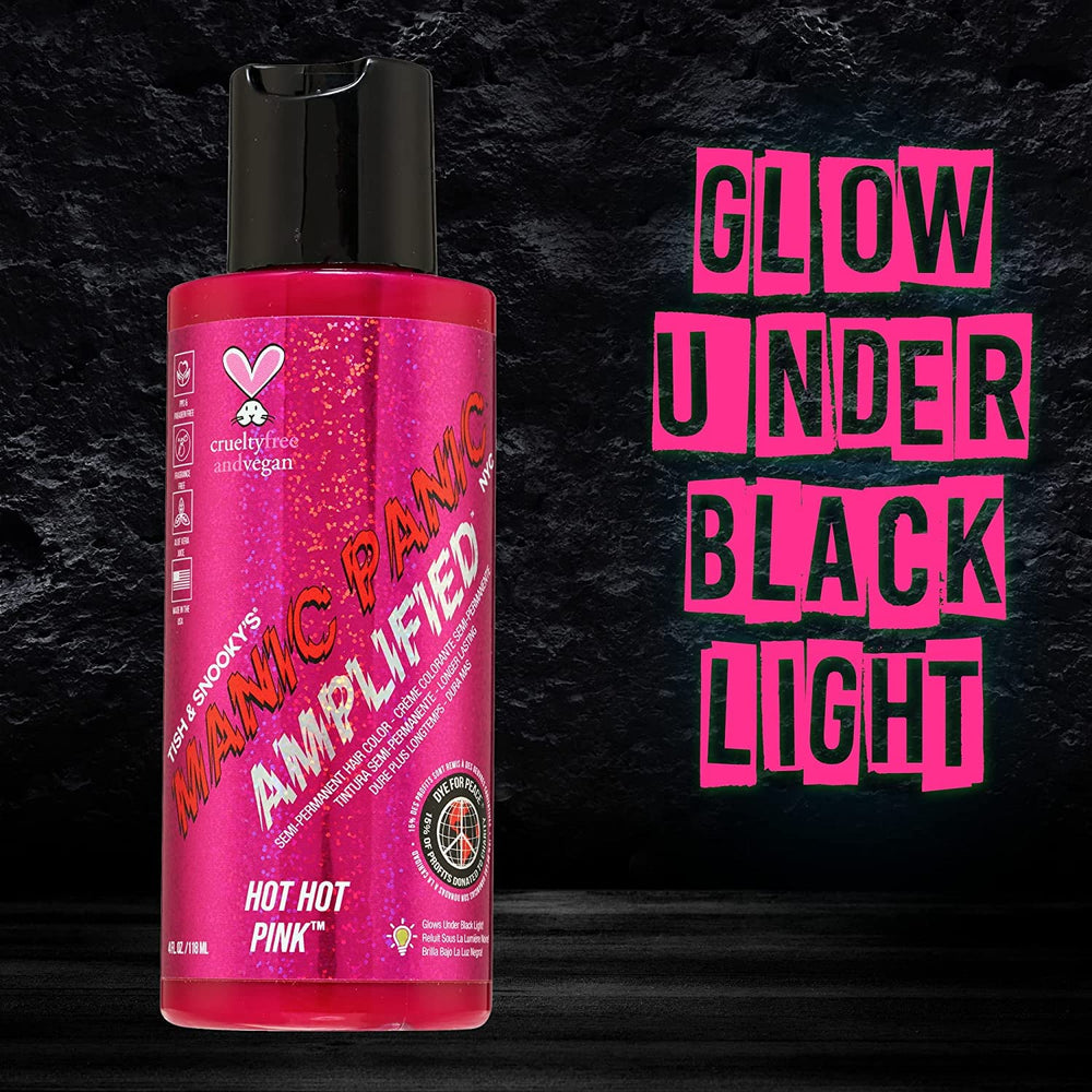 MANIC PANIC Hot Hot Pink Amplified - paleta de color rosa neón para looks vibrantes.