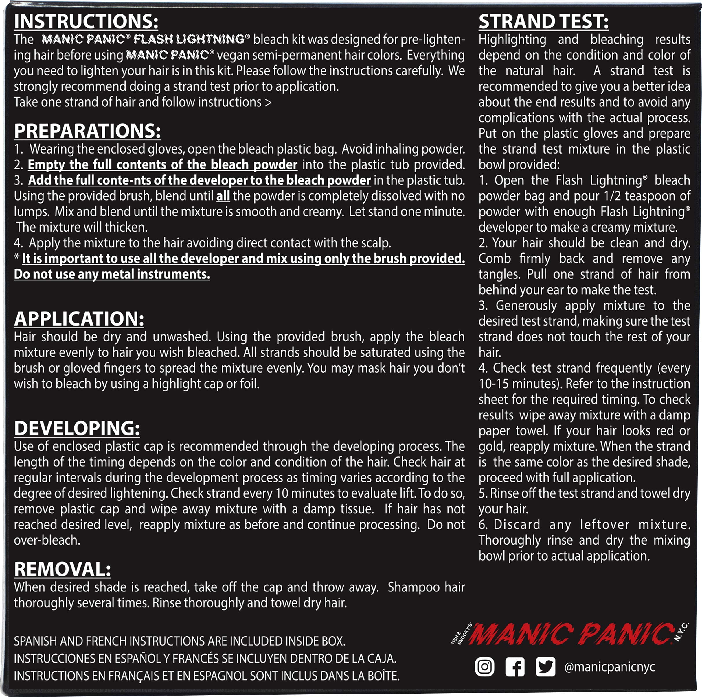 MANIC PANIC logo vegano y libre de crueldad para tranquilidad del consumidor