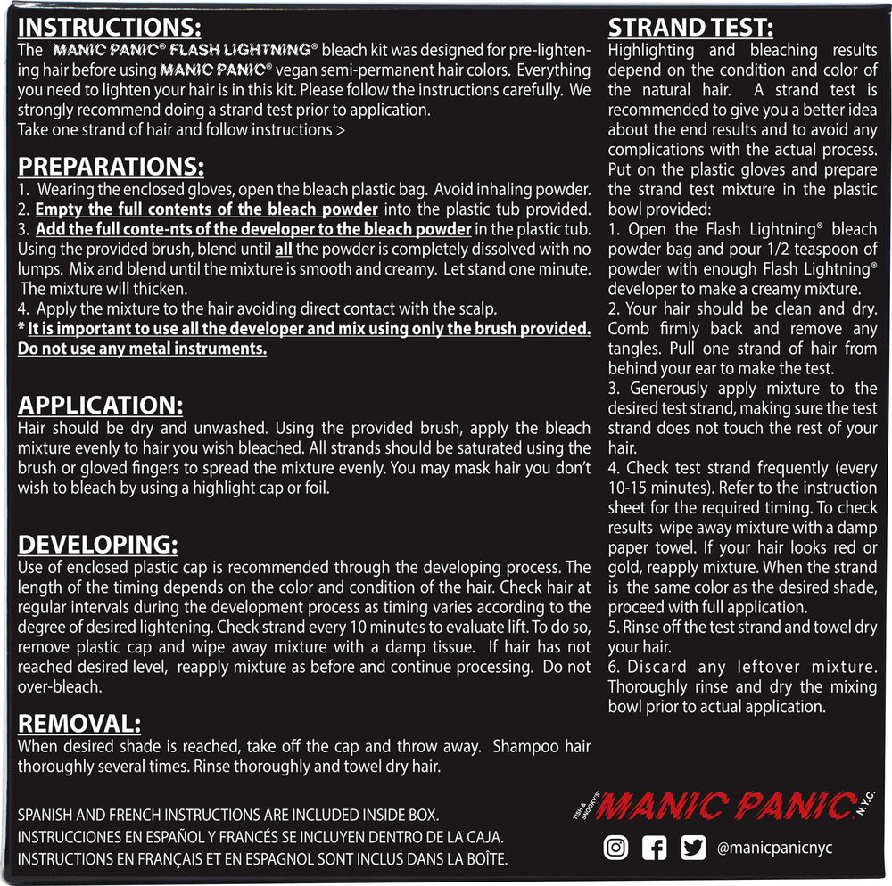 MANIC PANIC logo vegano y libre de crueldad para tranquilidad del consumidor
