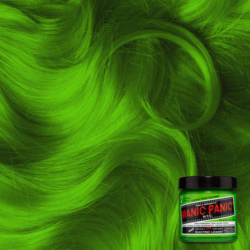 MANIC PANIC Lagarto Eléctrico, luz de neón que resalta el cabello con vibrante color.