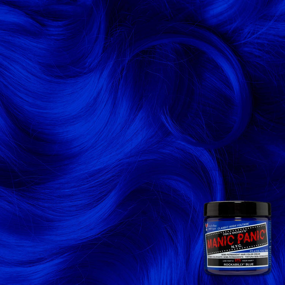 MANIC PANIC Rockabilly Blue mezcla personalizada para tonos únicos.