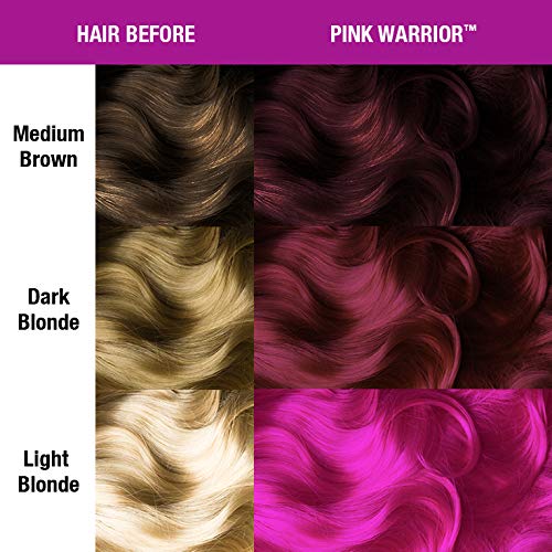 MANIC PANIC Pink Warrior, brilla bajo luz negra para looks atrevidos