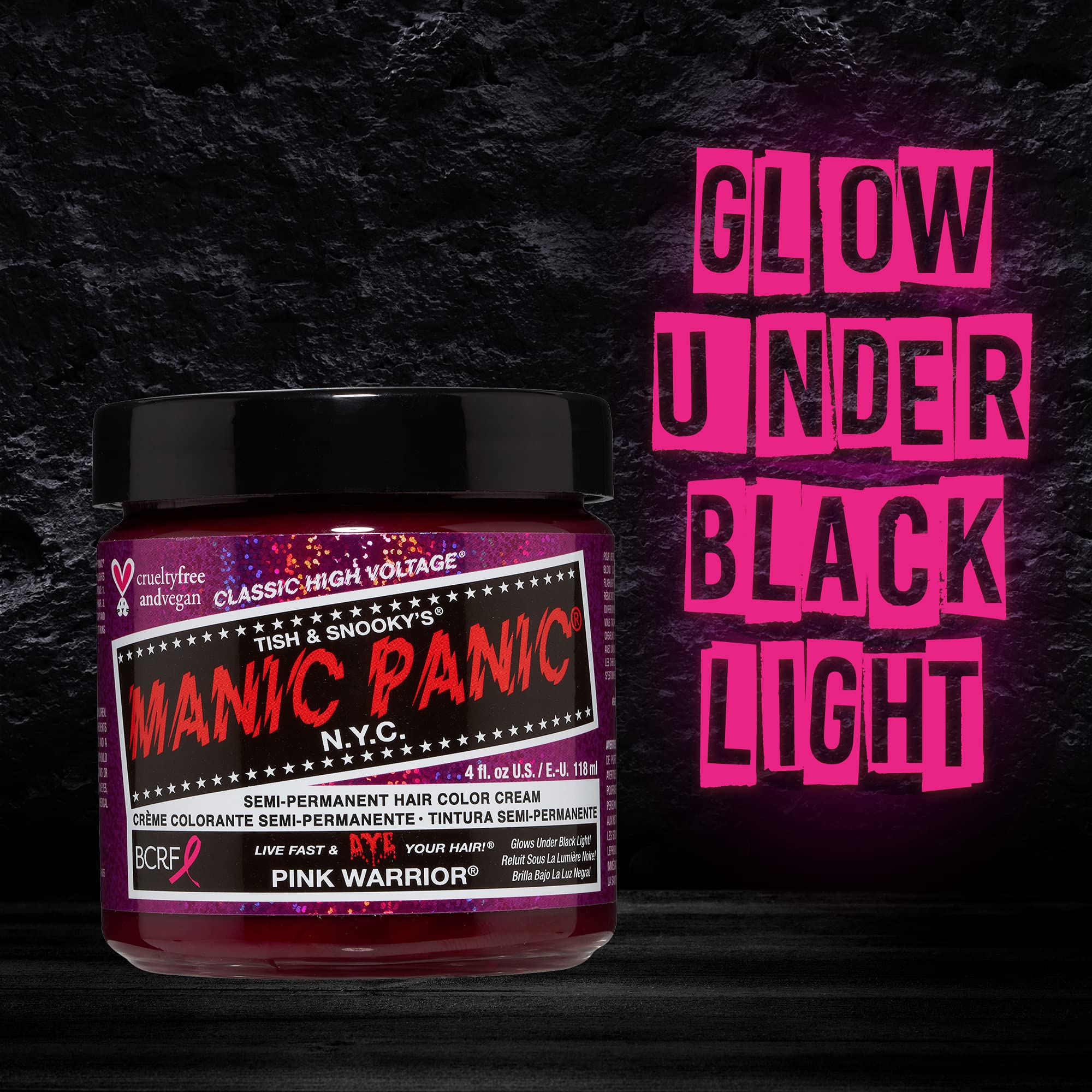 MANIC PANIC Pink Warrior, se aprecia mejor en cabello previamente aclarado