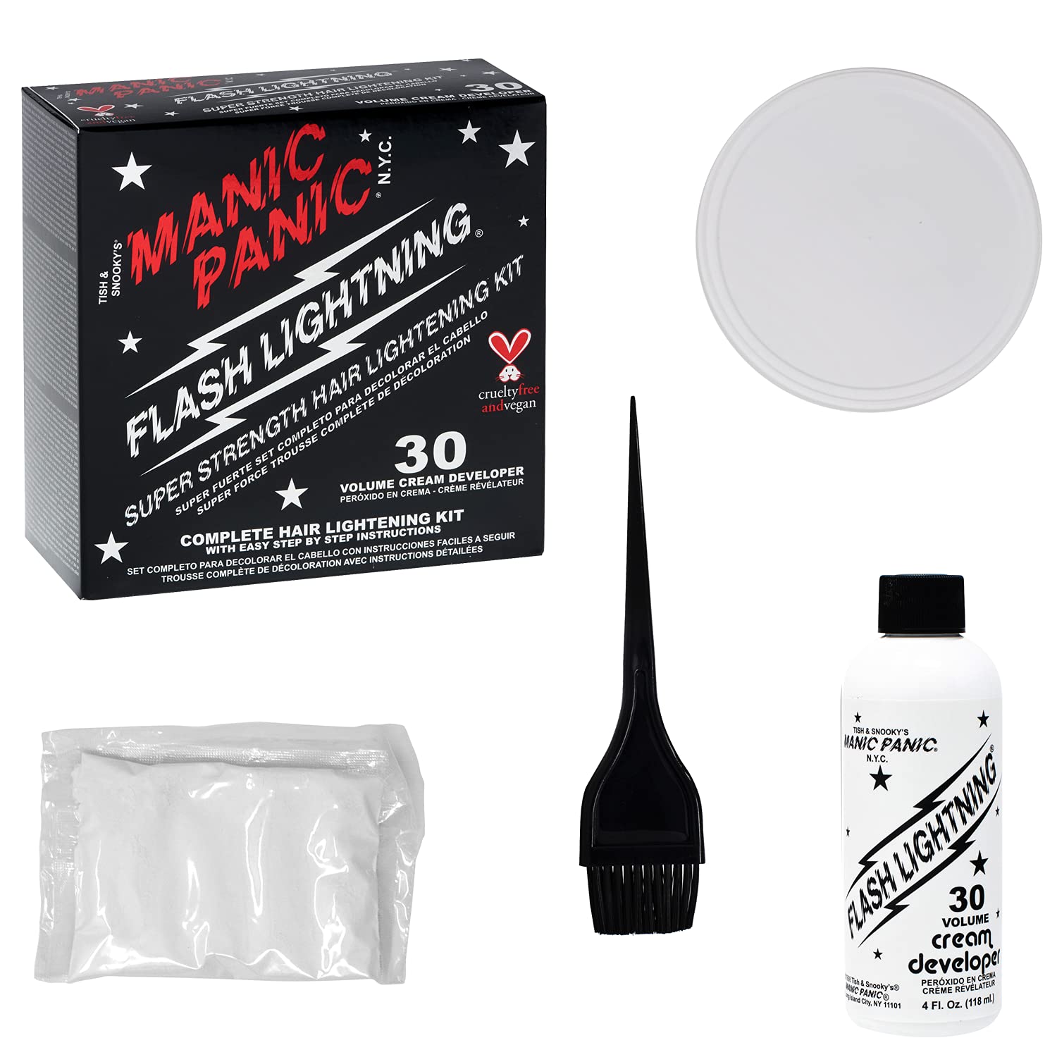 MANIC PANIC polvo decolorante libre de polvo para levantamiento uniforme