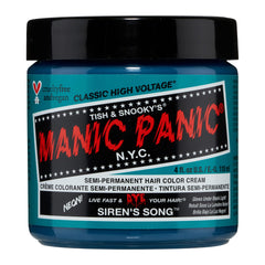 MANIC PANIC Siren's Song: botella neón azul-verde para color vibrante y duradero.
