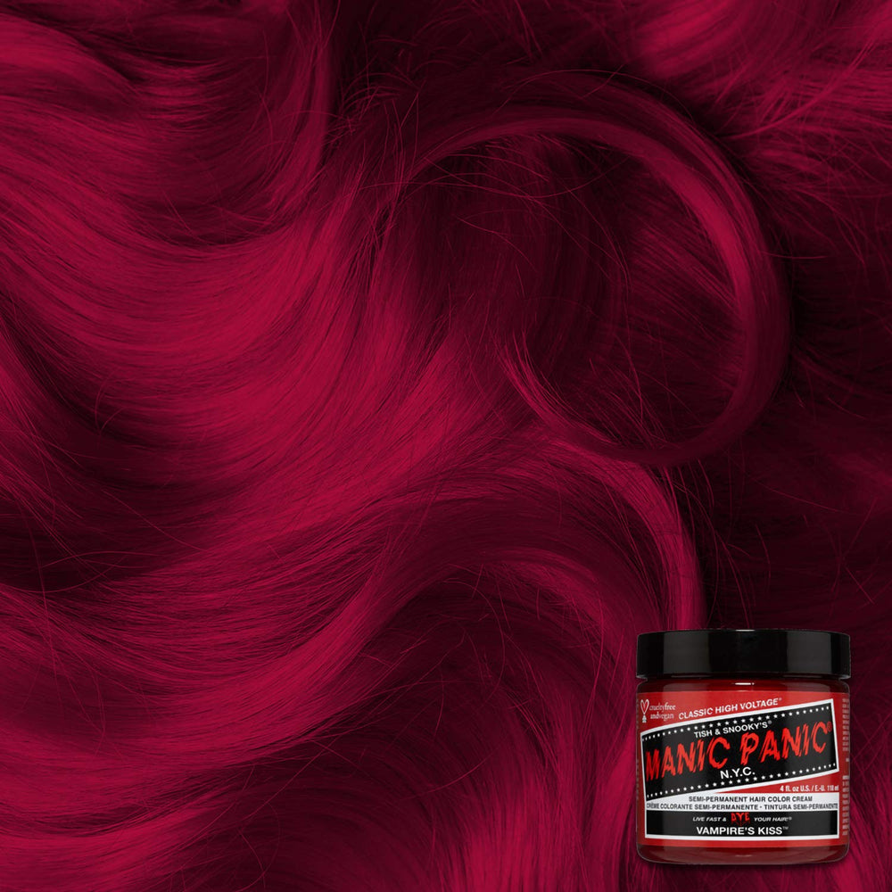 MANIC PANIC Vampire's Kiss: cabello preiluminado, resultados intensos y brillantes.