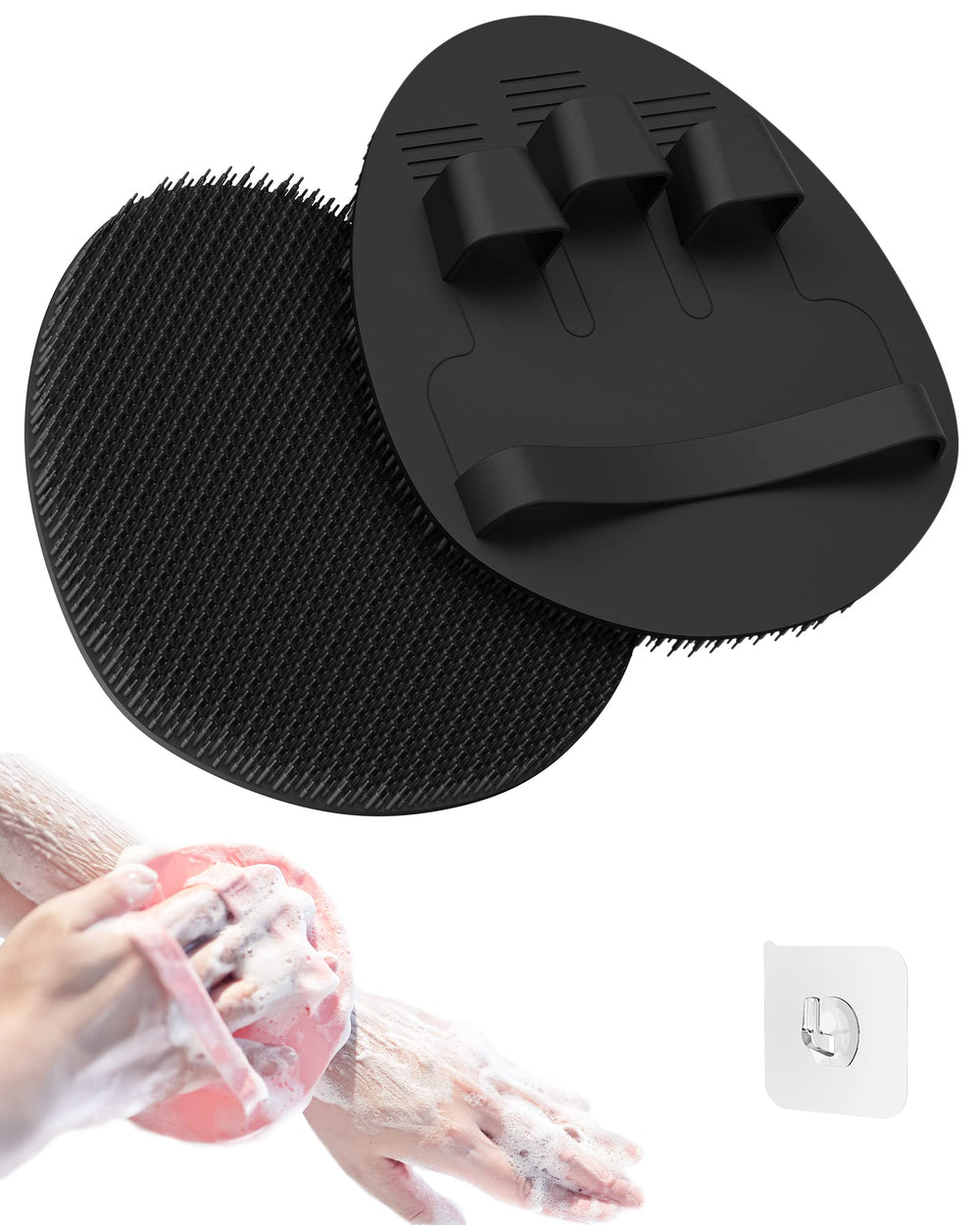 Manmihealth cepillo de silicona para ducha limpia el cuerpo y la cara