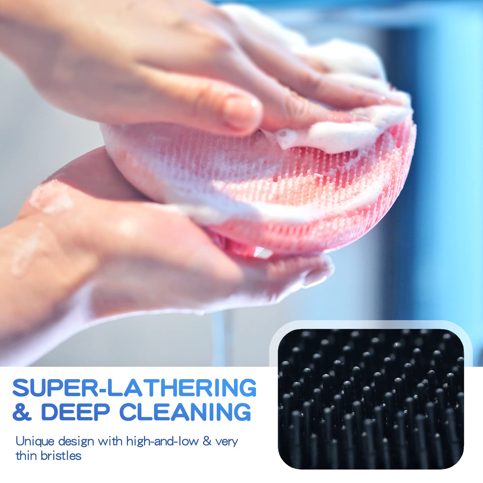 Manmihealth diseño ergonomico mano: agarre seguro para ducha.
