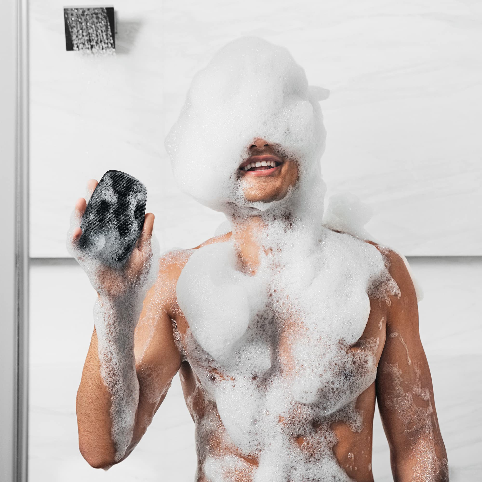 MANSCAPED Body Buffer limpieza rápida y eficiente para cuerpo completo.