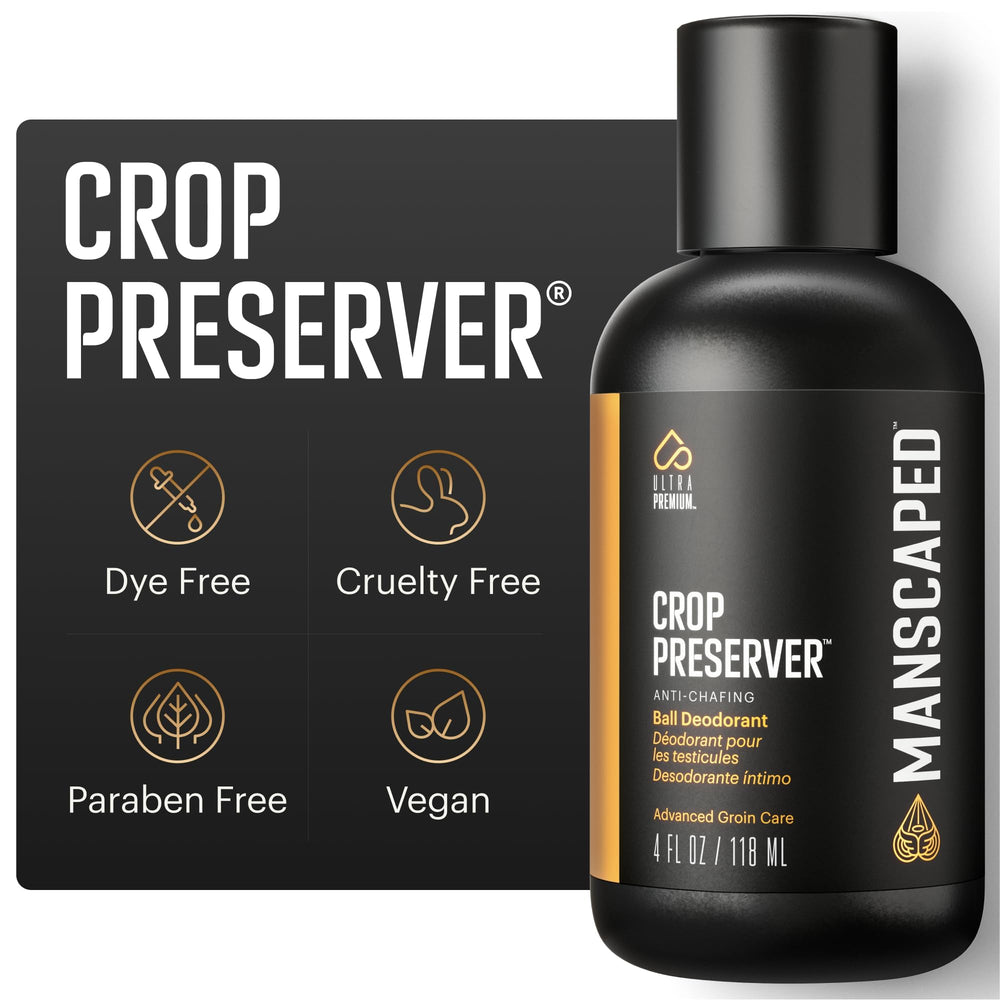 MANSCAPED Crop Preserver desodorante para bolas ofrece frescura todo el día y comodidad