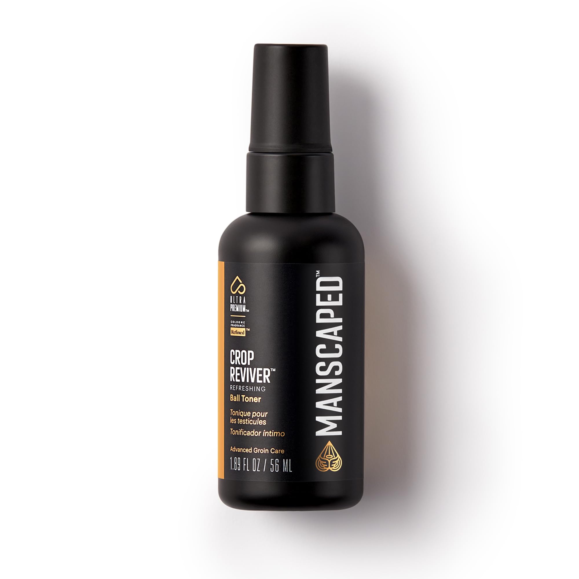 MANSCAPED Crop Reviver: botella con aplicación para uso rápido y refrescante en la zona íntima.