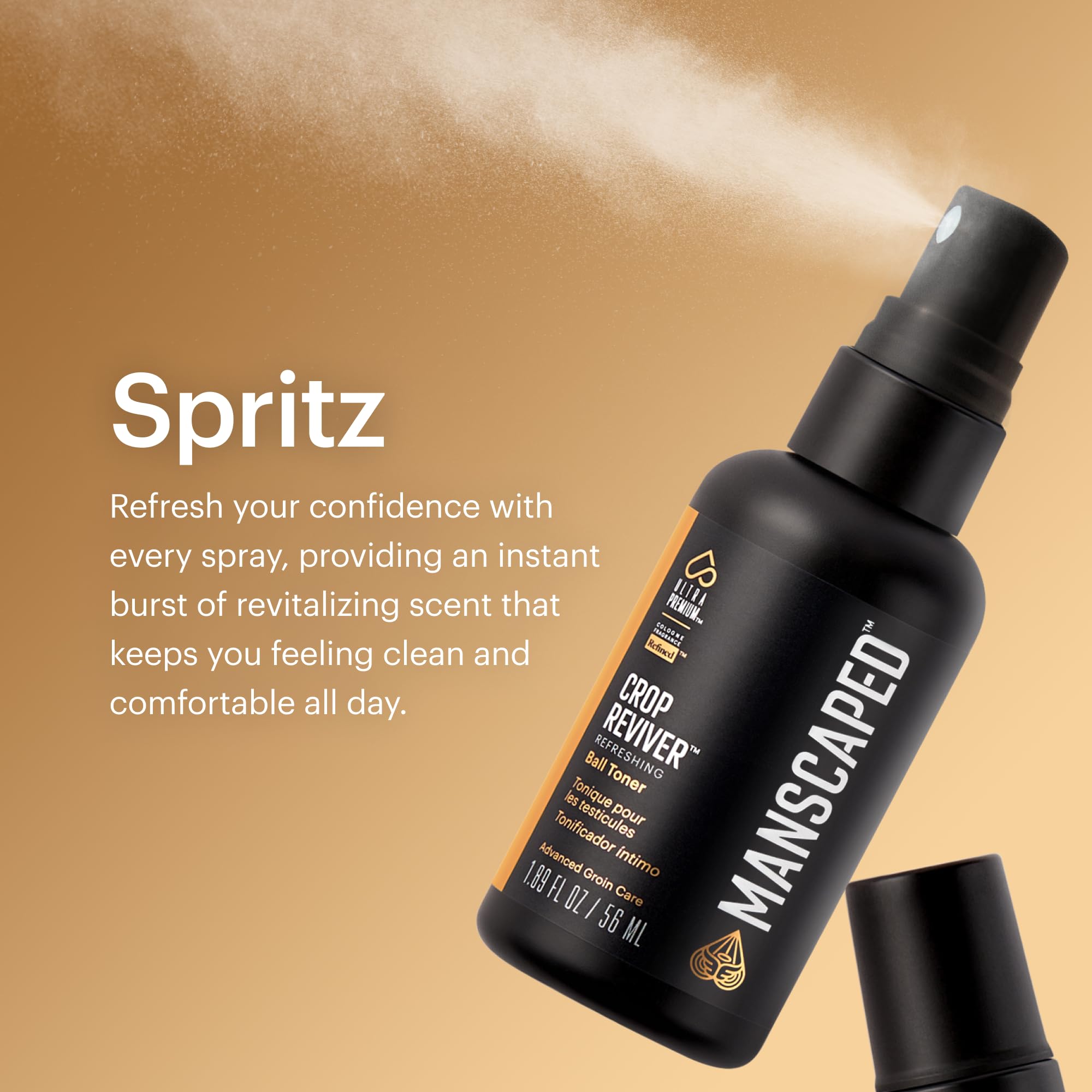MANSCAPED Crop Reviver neutralizador de olor en la zona baja