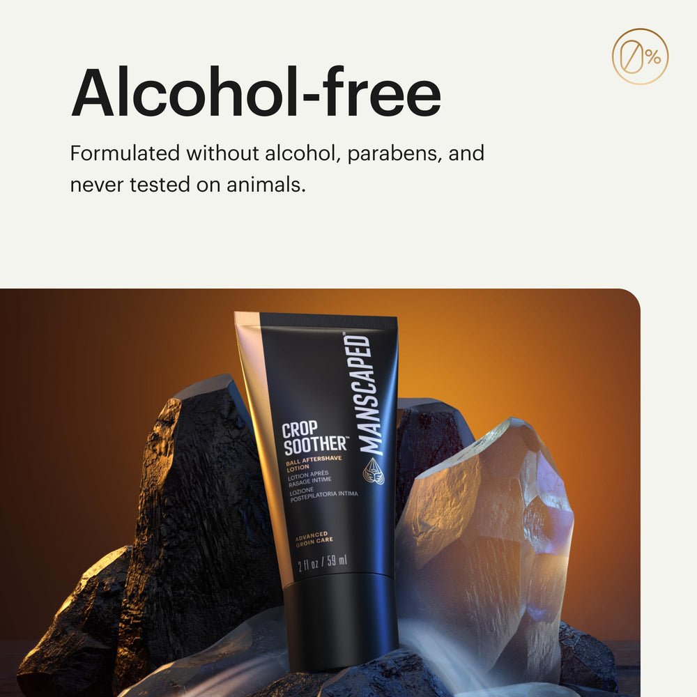 MANSCAPED Crop Soother, aceite de cártamo para nutrición de la piel.