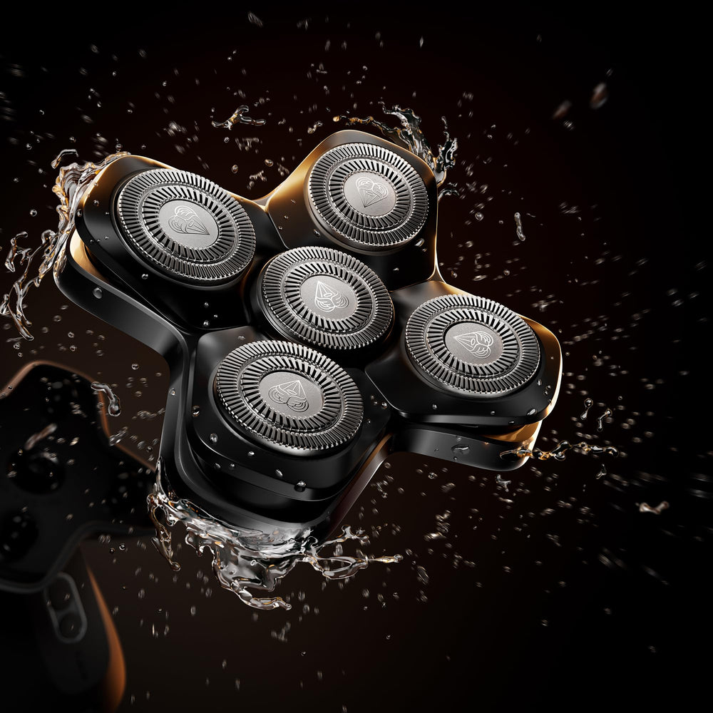 MANSCAPED Dome Shaver Pro diseño curvo para navegar por contornos de la cabeza