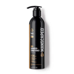 MANSCAPED dos en uno, bote aluminio, hidratación diaria para el cabello.