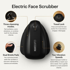 MANSCAPED Face Buffer PRO presenta 3 modos de limpieza para piel masculina.