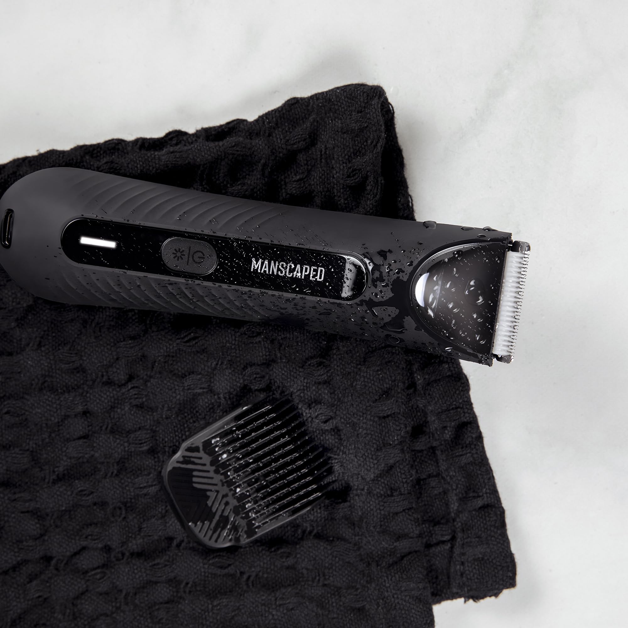 MANSCAPED Lawn Mower 3.0 Plus, carga USB-C para recargas rápidas.