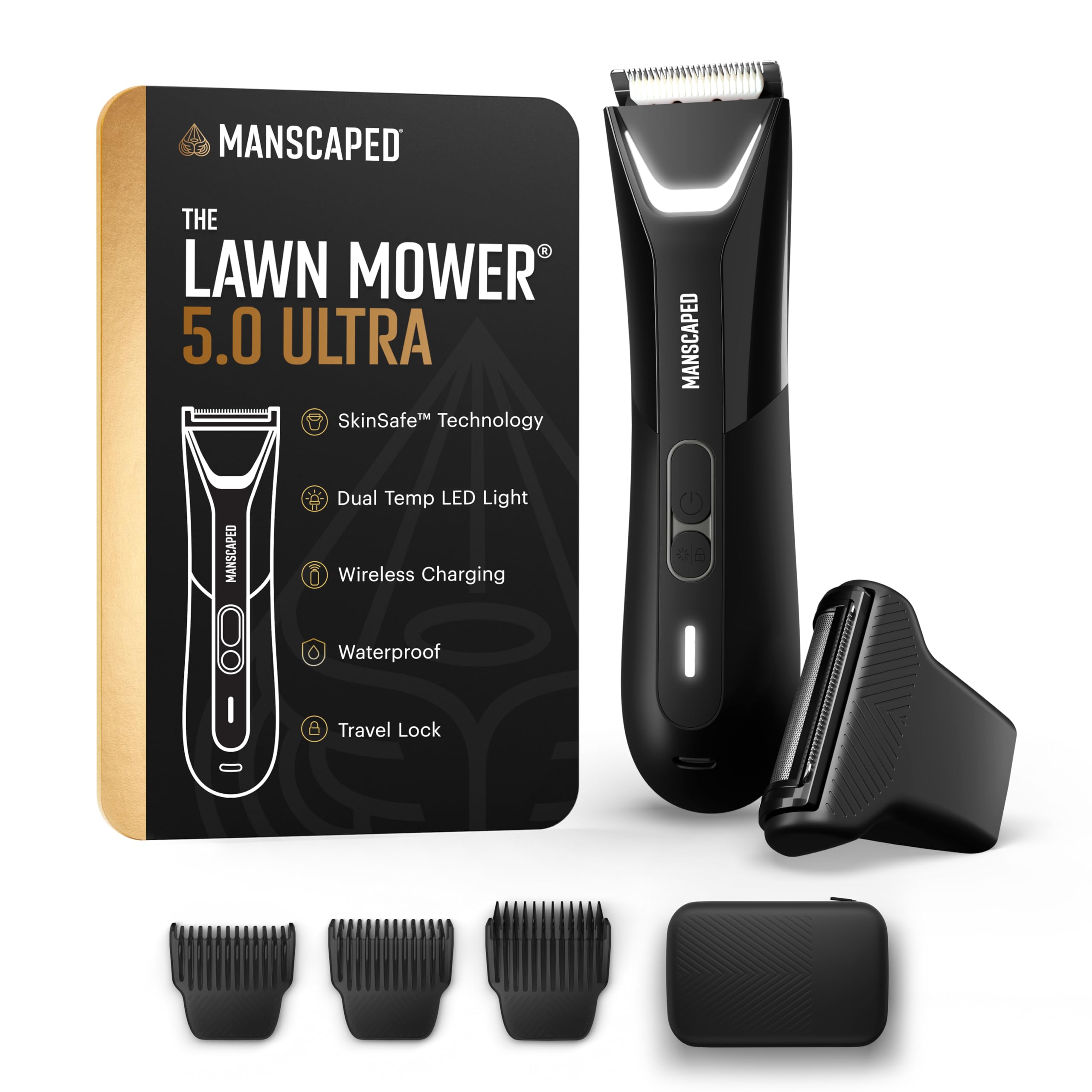 MANSCAPED Lawn Mower 5.0 Ultra, cabezal recortador piel segura para zonas sensibles