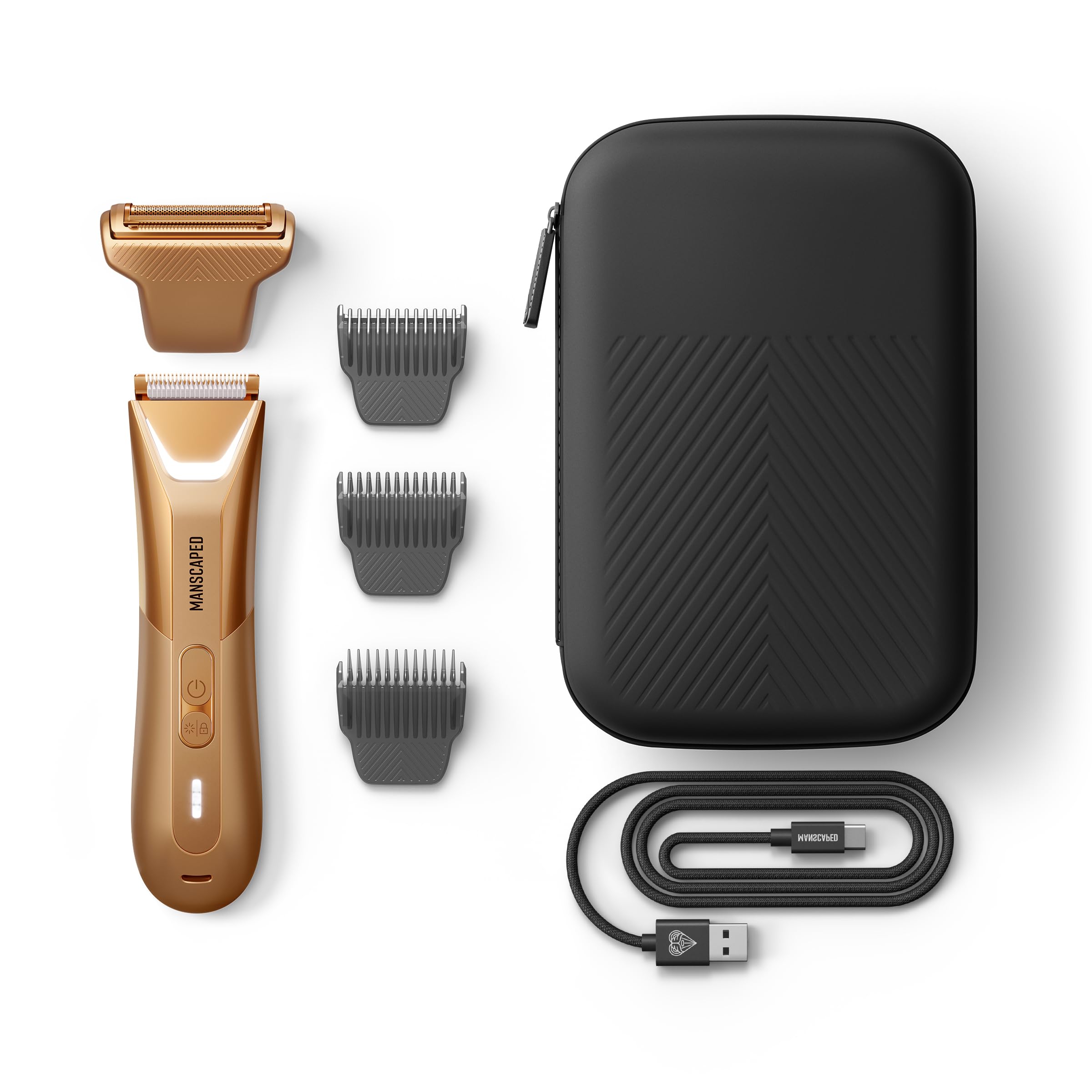 MANSCAPED estuche de viaje y bloqueo para evitar encendidos