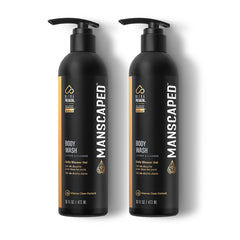 MANSCAPED UltraPremium botella frontal, limpieza suave y refrescante.