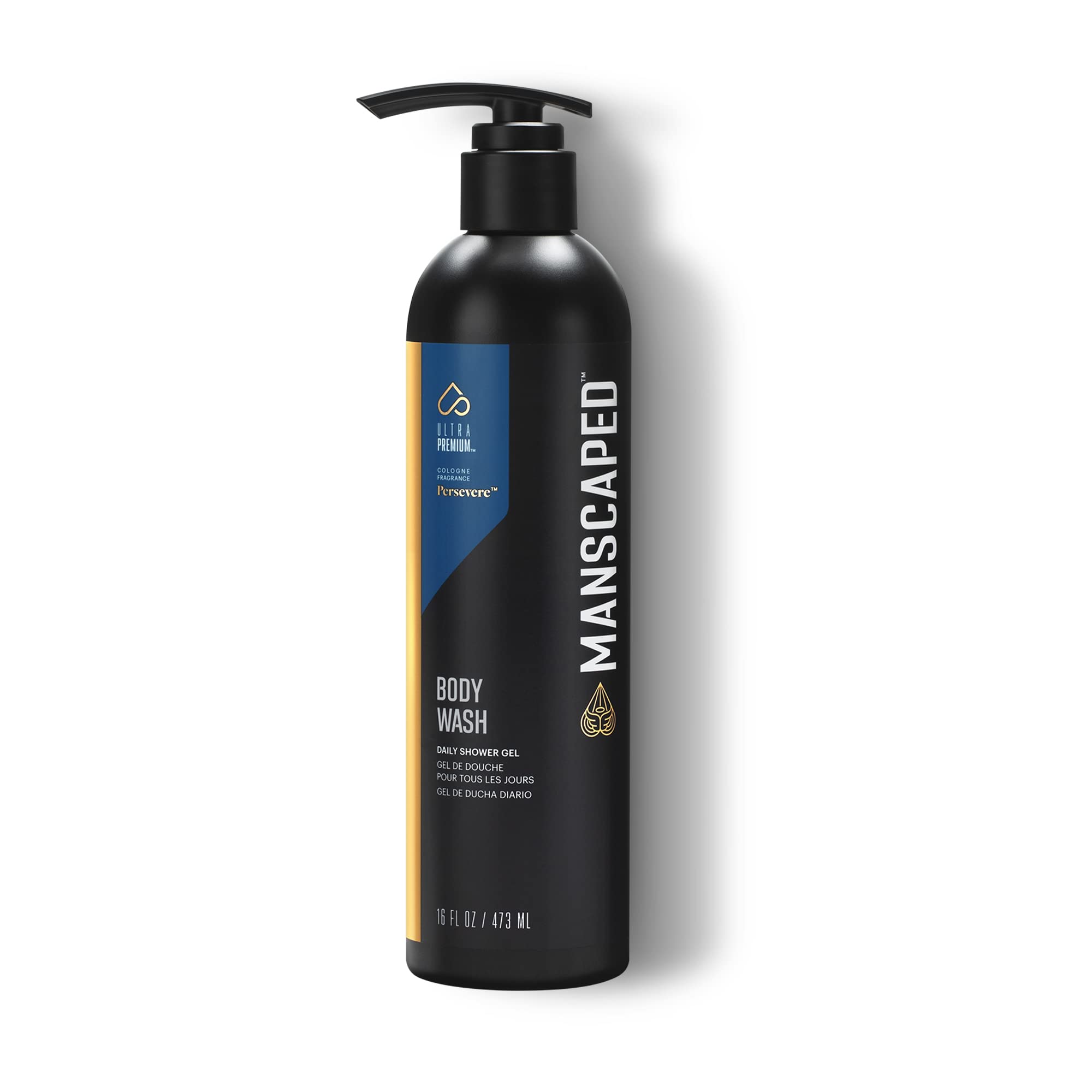 MANSCAPED Persevere: botella para limpieza diaria con hidratación suave.