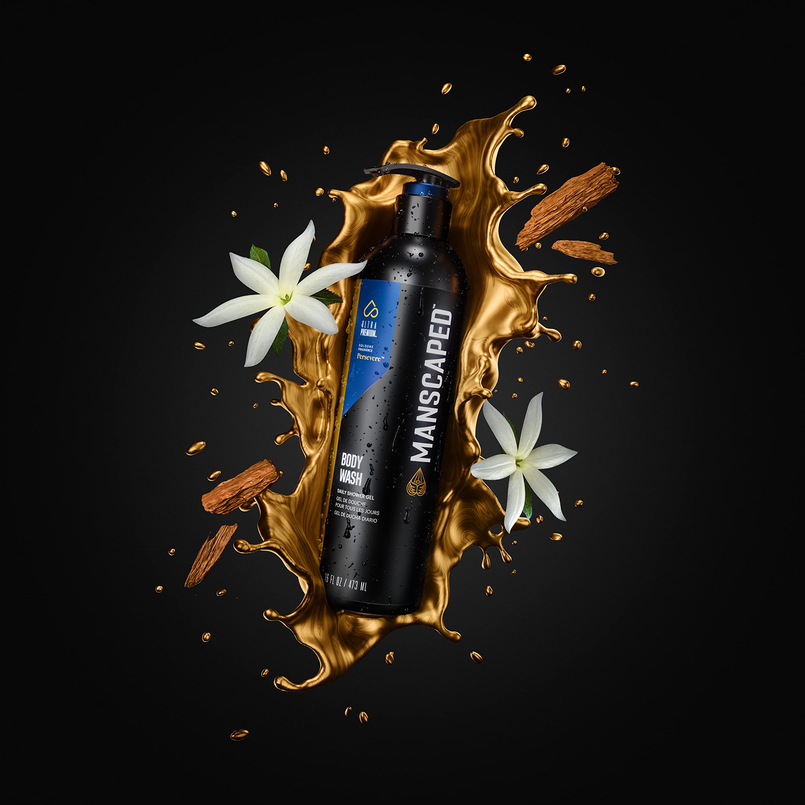 MANSCAPED Persevere: ingredientes aloe y sal marina para hidratar y exfoliar suavemente.