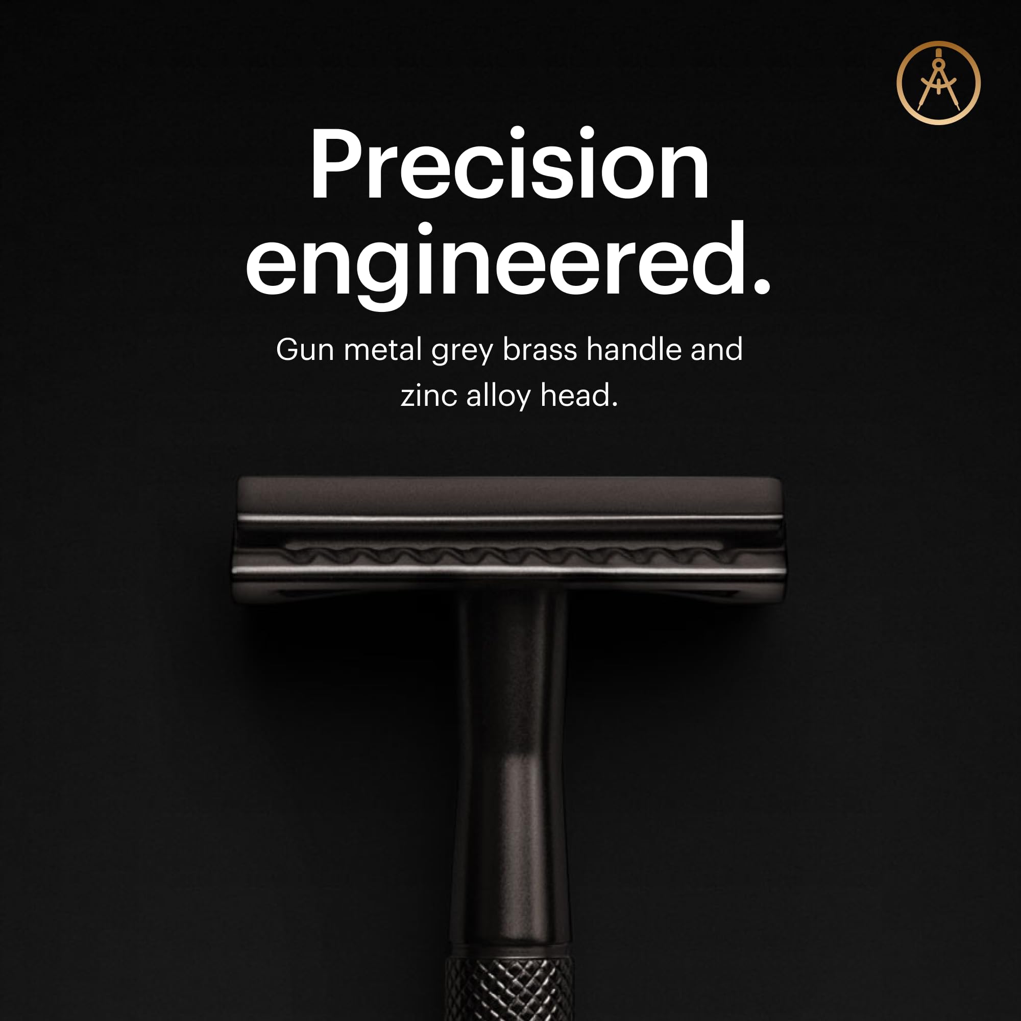 MANSCAPED The Plow 2.0 acabado gun-metal para durabilidad y estilo.