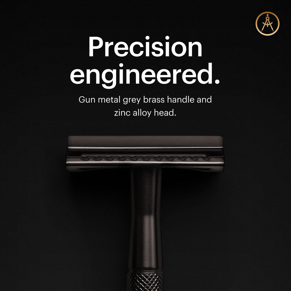 MANSCAPED The Plow 2.0 acabado gun-metal para durabilidad y estilo.