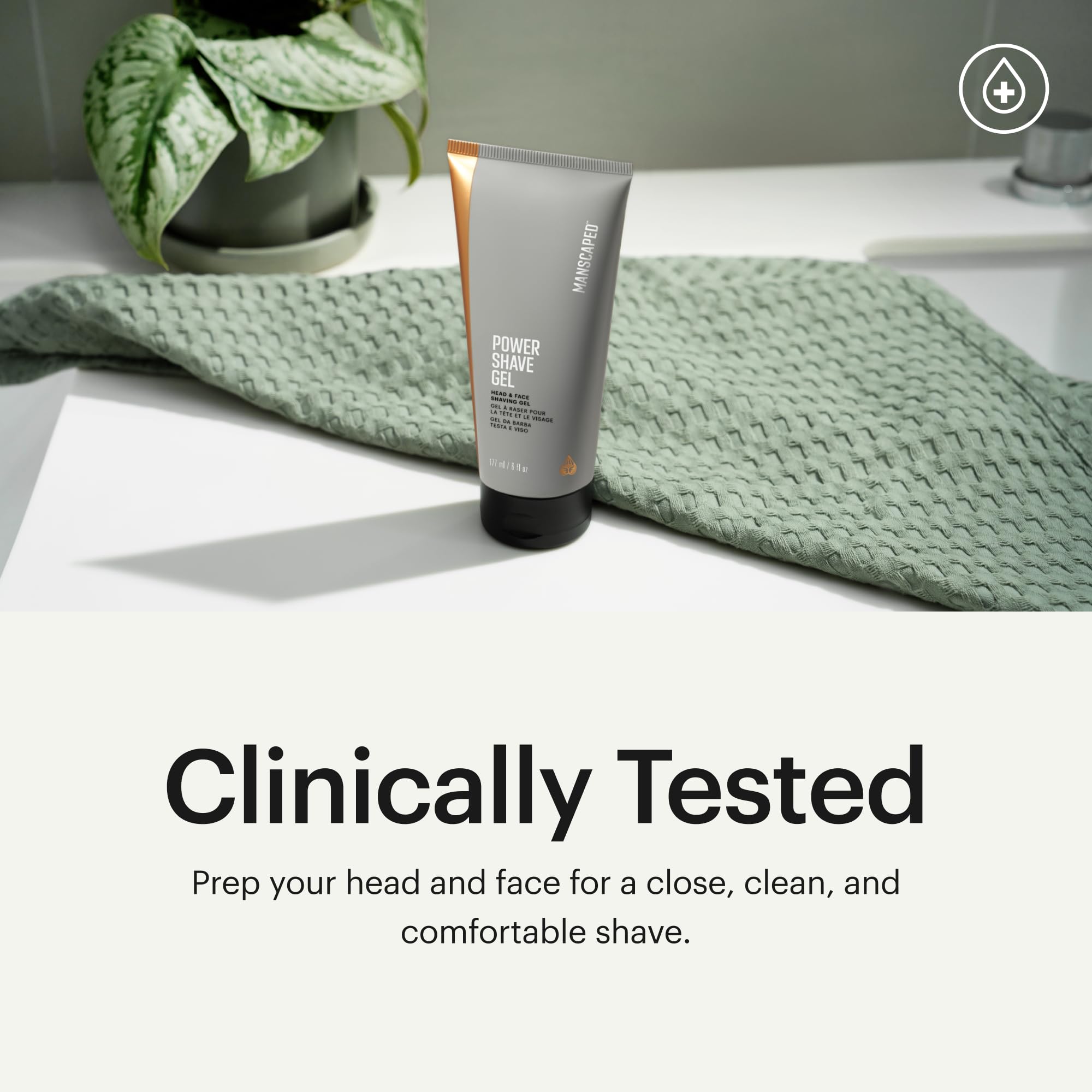 MANSCAPED Power Shave Gel: calma la piel y mantiene la hidratación durante el afeitado