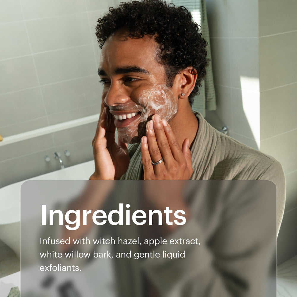 MANSCAPED Power Shave Gel: corteza de sauce blanco para exfoliación suave