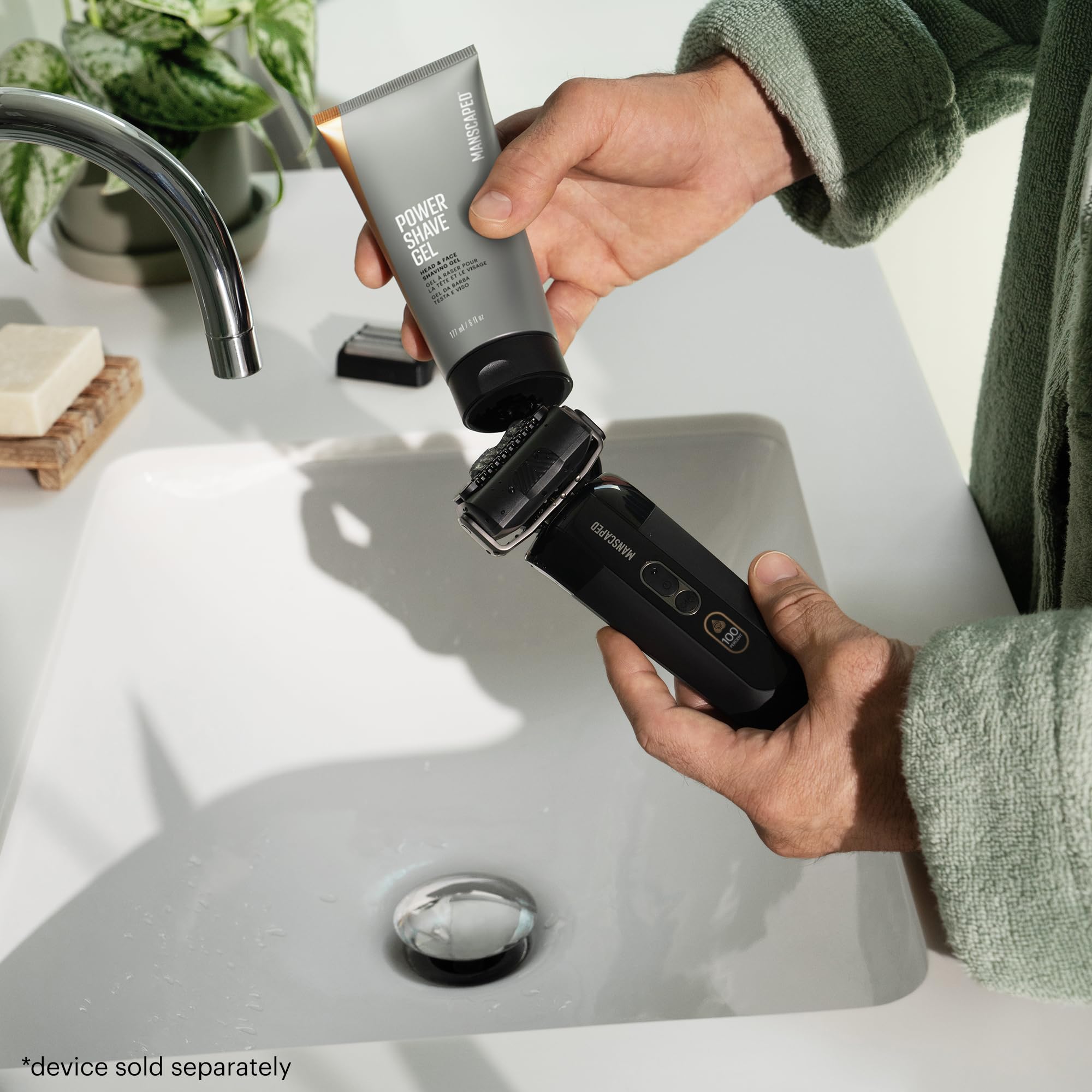 MANSCAPED Power Shave Gel: preparación rápida de la rutina con una capa delgada